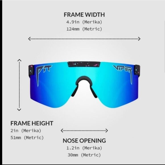 New KIDS Pit Viper polarized sports goggles sunglasses unisex - Picture 10 of 12